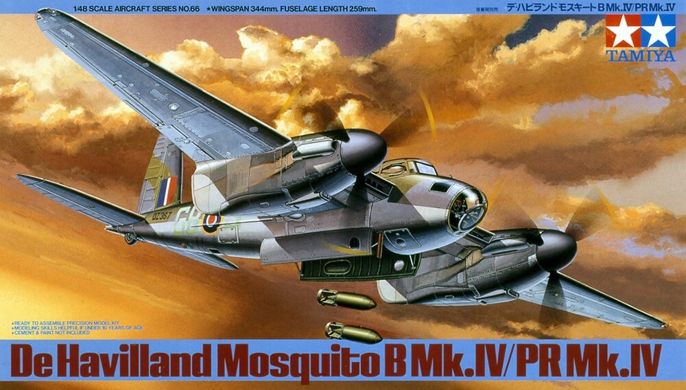 1/48 Tamiya #66 British Bomber De Havilland Mosquito B Mk.IV/PR Mk.IV