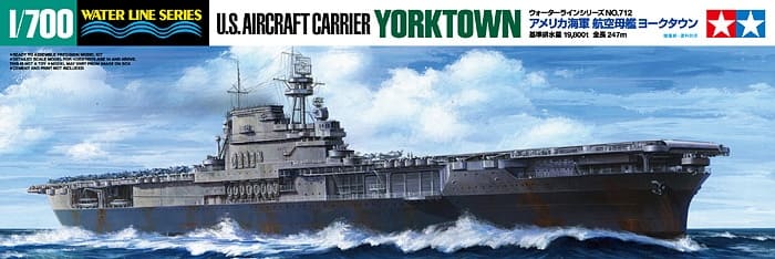 1/700 Water Line Series #712 U.S. Aircraft Carrier CV-5 USS Yorktown