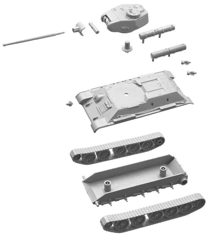 1/72 Italeri #7515 Soviet Medium Tank T-34/85 Fast Assembly (Contains 2 Models)
