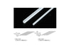 3.0mm Plastic L-Shaped Beam (1.0mm thick, 3.0 x 3.0 x 400mm long) (6 pieces)