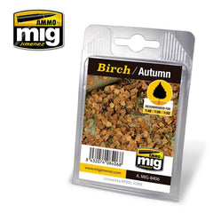 Ammo Laser Cut Leaves Birch - Autumn (for 1/32, 1/35 or 1/48 scale)