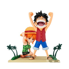 Banpresto One Piece Monkey D. Luffy & Nami WCF Log Stories Figure