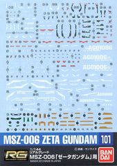 Gundam Decal #101 for 1/144 RG #10 Zeta Gundam