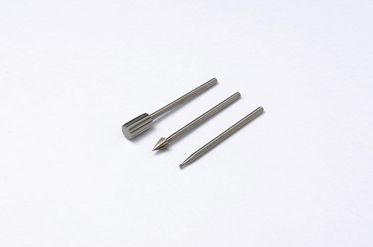 HT182 Steel Cutter Bits Set A for Electric Routers (2.35mm shank diameter) (3 different bits 1 each)
