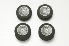 Mini 4WD GUP #219 Small Diameter Plated Spoke Wheel Set (with Reston Sponge Tires)