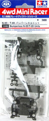 Mini 4WD GUP #382 Bumperless N-03/T-03 Units (for MS Chassis, for use with other plates)