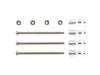 Mini 4WD GUP #407 Stainless Steel Screw Set D (40mm Screw x 3, 6/3/1.5mm Spacer x 4 each, 2mm Nut x 4)