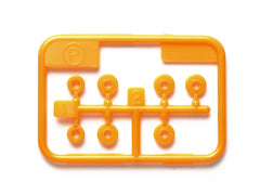 Mini 4WD GUP Low Friction Plastic Bearing Set Orange (620 x 5 pieces, 520 x 2 pieces)