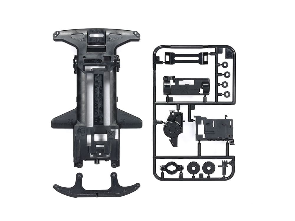 Mini 4WD GUP Reinforced Super TZ-X Chassis Black Fully Cowled Mini 4WD 25th Anniversary
