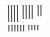 Mini 4WD GUP Stainless Steel Countersunk Screw Set Black (10mm x 4, 12mm x 6, 20mm x 2, 25 & 30mm x 4 each)