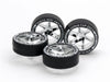 Mini 4WD GUP Super Hard Low Profile Tire & Wheel Set (Spiral) Japan Cup 2023