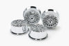 Mini 4WD GUP Wire Spoke Wheels for Low Profile Tires (Silver Plated)