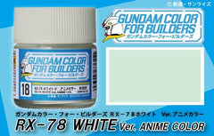 UG18 Gundam Color for Builders (10ml) RX-78 White ver. Anime Color (Semi-Gloss)